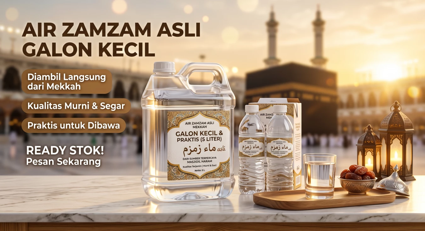 Air Zamzam Asli Galon Kecil