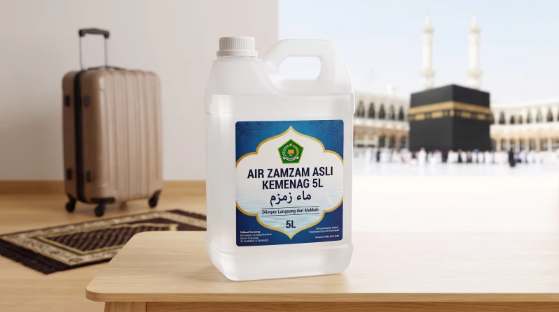 Air Zamzam Asli Kemenag 5L