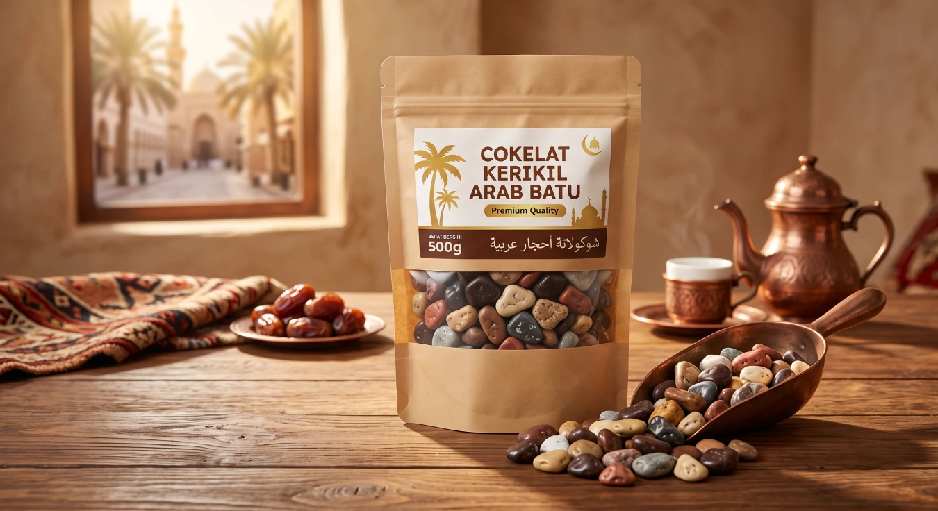 Cokelat Kerikil Arab Batu 500g