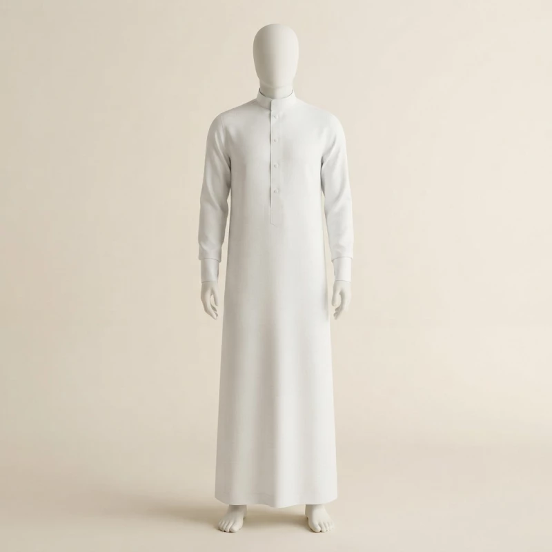 Gamis Pria Thobe Putih Elegan