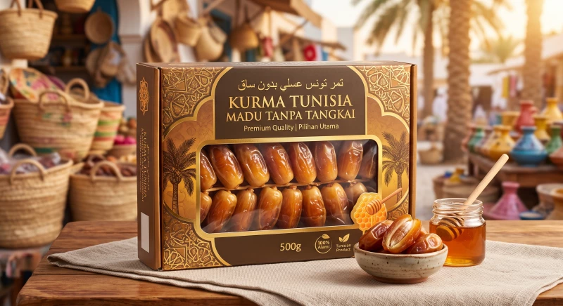 Kurma Tunisia Madu Tanpa Tangkai 500g