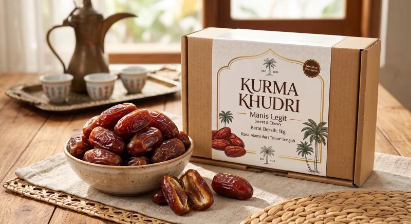 Kurma Khudri Manis Legit 1kg
