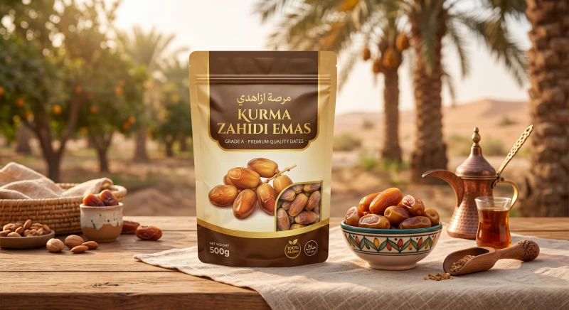 Kurma Zahidi Emas 500g