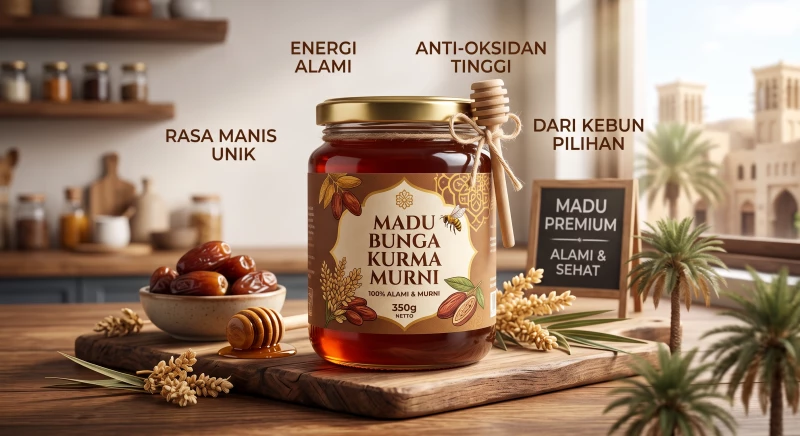 Madu Bunga Kurma Murni 350g