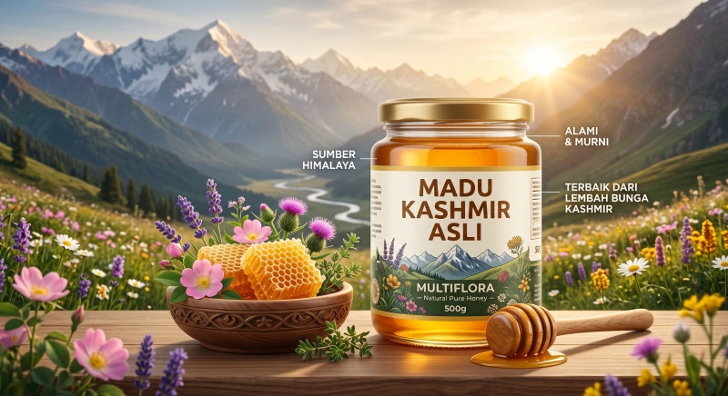 Madu Kashmir Asli Multiflora 500g