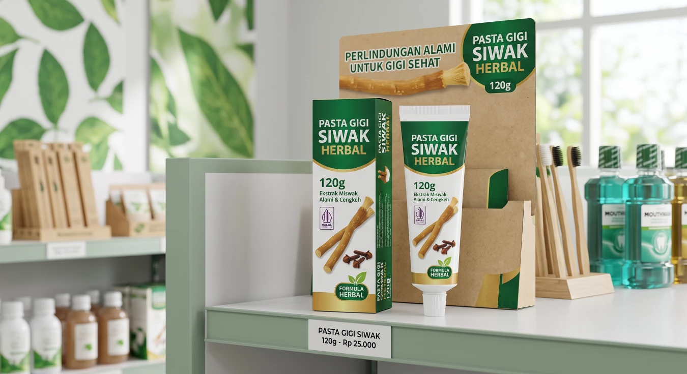 Pasta Gigi Siwak Herbal 120g